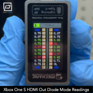 Xbox One S HDMI Out Mechanic T-824 Tail Insertion Diode Mode Readings.png
