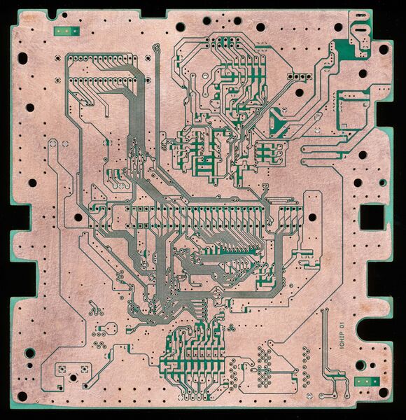 File:SNES SNSP-1CHIP-01 PAL BOTTOM STRIPPED PCB SCAN ATV.jpg