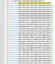 Motorola SREC file. relevant Firmware marked yellow