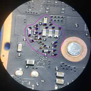 Steam Deck LCD F7A Ram Power Supply Backside Circuit Diode and Voltage Readings