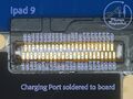 IPAD 9 CHARGING PORT DIODE MEASUREMENTS PROVIDED BY A1 PHONE REPAIRS, TAKEN WITH FLUKE 115 MULTIMETER.