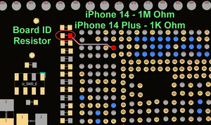 IPhone 14 and iPhone 14 Plus Board ID Resistor.png