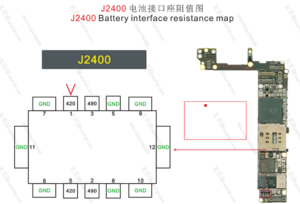 IPhone 6S Battery FPC Diode Values -J2400.png